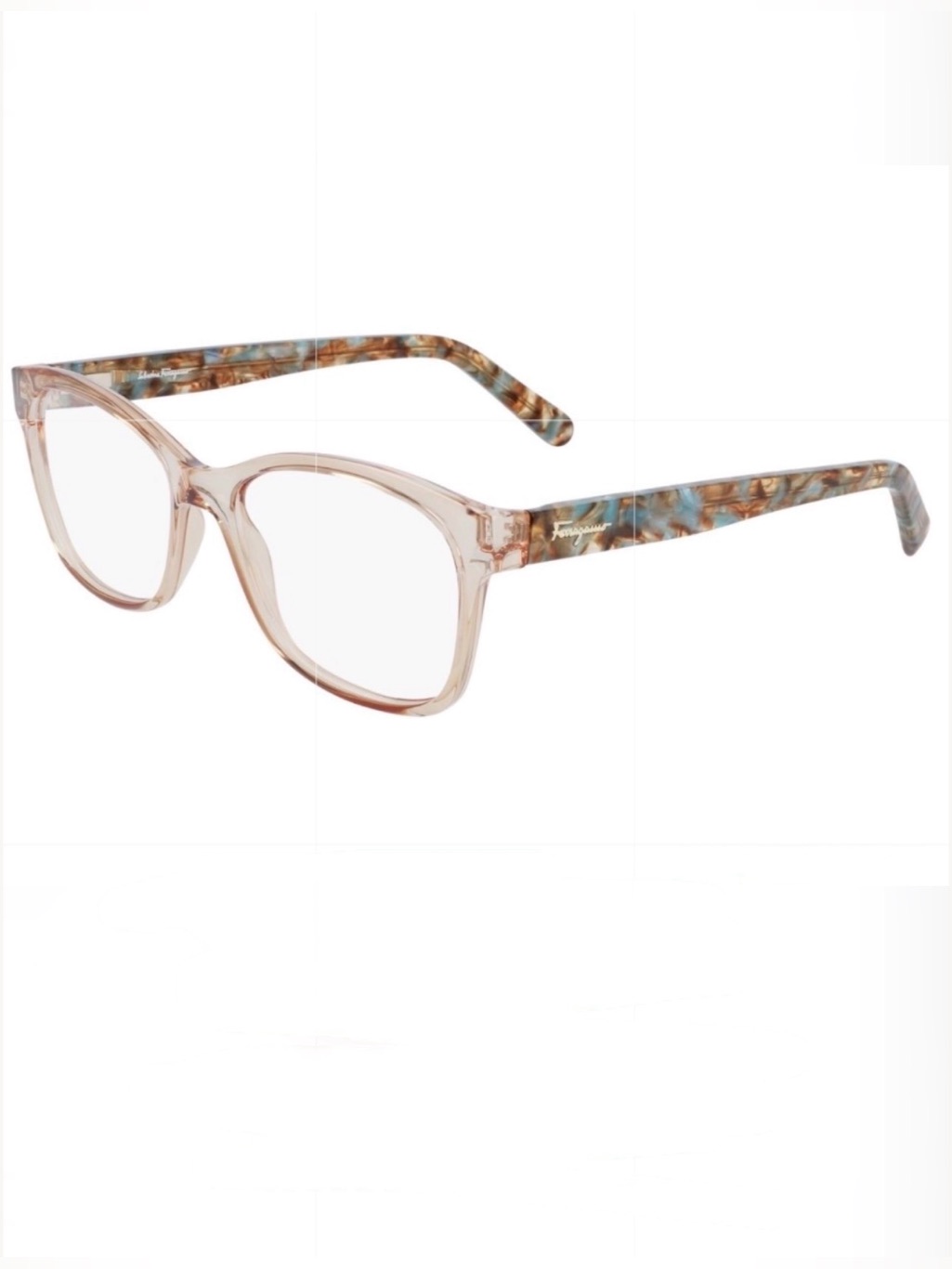 New Salvatore Ferragamo Sf 2797- 749 Crystal Peach Women’s Eyeglasses Authentic